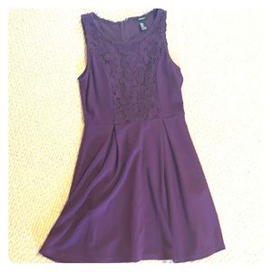 Purple mini dress
